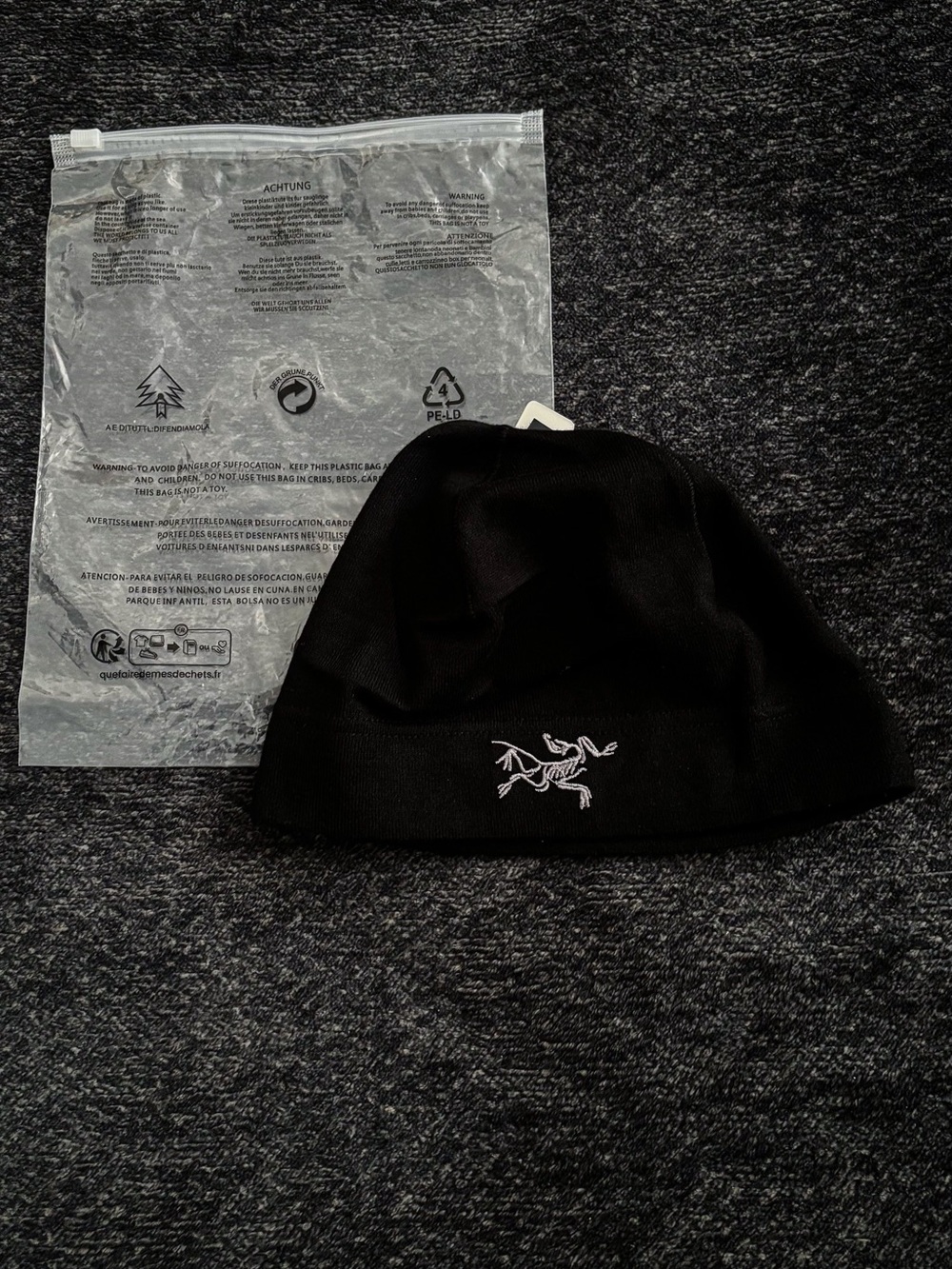 Black Arcteryx Skull Cap